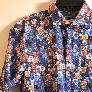 Johnnie O Hangin’ Out Floral Button Up Shirt - Barren Oceanside.